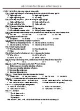 Đề cương ôn tập học kì I môn Tin học lớp 8